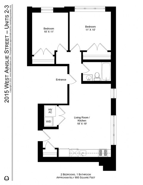 2015-19 W. Ainslie / 4855-57 N. Seeley 1-3 Beds Apartment for Rent - Photo Gallery 16